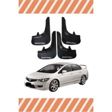 Heda Tex Honda Civic 2007-2012 Racing Yazılı 4'lü Tozluk Çamurluk Paçalık
