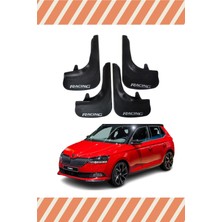 Heda Tex Skoda Fabia Racing Yazılı 4'lü Tozluk Çamurluk Paçalık