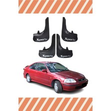 Heda Tex Honda Civic 1995-2001 Sports Yazılı 4'lü Tozluk Çamurluk Paçalık