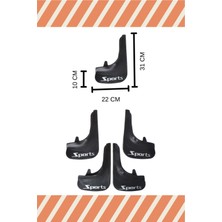 Heda Tex Seat Altea Sports Yazılı 4'lü Tozluk Çamurluk Paçalık