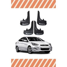 Heda Tex Hyundai Accent Blue Sports Yazılı 4'lü Tozluk Çamurluk Paçalık