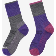 Skechers Wo1/2 Terry Trail Crew - 2'Li Paket Kadin Çorap Kadın Mor Çorap S118744-500