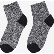 Skechers Wonon Terry Qtr Crew - 3'Lü Paket Kadin Çorap Kadın Siyah Çorap S600849-001