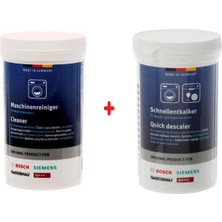 Bosch  Çamaşır Makineleri Için Temizleyici ve Kireç Çözücü Toz Set