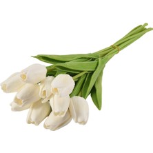 Spibicyy 20 Adet Beyaz 13.8 Inç Yapay Laleler Çiçekler Parti Dekorasyonu, Düğün Ev Dekorasyonu (Yurt Dışından)