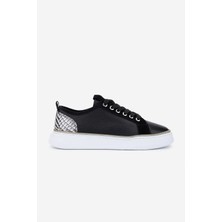 Valmenti Kadın  Deri Siyah Floter Sneakers & Spor Ayakkabı 1115 1950 Bn Ayk Y25 Sıyah Fltr