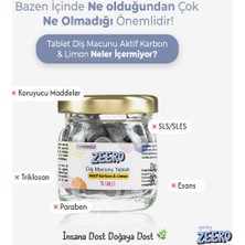 Going Zeero Diş Macunu Tableti - Aktif Karbon & Limon - Florürsüz Diş Macunu