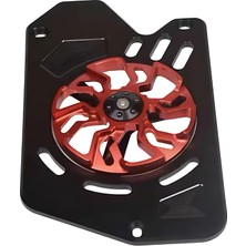 Sym Aksesuar Jet x 125 Modifiye Radyatör Koruma Kapağı (Kırmızı) Metal Parça