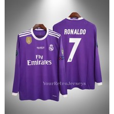 Cristiano Ranoldo 2017  Cardif Ligi Mor Uzun Kol Yetişkin Taraftar T-Shirt