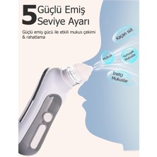 Babyhope 5 Kademeli Elektrikli Bebek & Çocuk Burun Aspiratörü | 0-12 Yaş Uyumlu Temizleme Cihazı