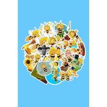 Arı Maya Sticker Paketi -Bullet Journal - Ajanda - Planner - Defter - Laptop Etiket Çıkartma Çok Renkli 10 x 15 Paket Boyutu 3 x 5 cm  Stickerlar Paket Içeriği 25 Adet Dadi Ramba