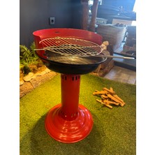 Yuvarlak barbekü lüks Mangal
Izgaralı 
3 kademeli 