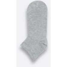 AVVA Erkek Gri Bambu Patik Çorap B008556