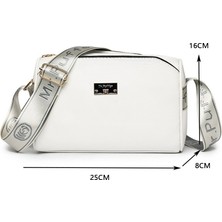 Moda Kadın Crossbody Çanta Bayan Deri Omuz Çantası Kızlar Için Günlük Çanta (Yurt Dışından)