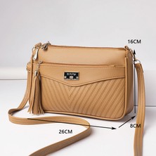 Moda Kadın Crossbody Çanta Bayan Deri Omuz Çantası Kızlar Için Günlük Çanta (Yurt Dışından)