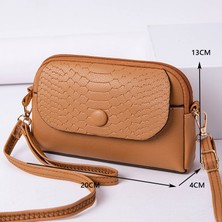 Moda Küçük Crossbody Çanta Kadınlar Için Omuz Çantası Deri Çanta Debriyaj Kızlar Için (Yurt Dışından)