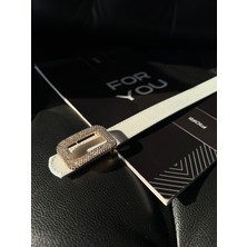 Kare Tokalı Taşlı Kadın Kemeri, Pantolon Kemeri, Ceket Kemeri, Elbise Kemeri, Gömlek Kemeri