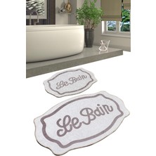 Chilai Home Le Bain 2'li Set Banyo Halısı Klozet Takımı Paspas Seti Djtbanyo