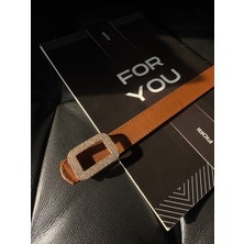 Kare Tokalı Taşlı Kadın Kemeri, Pantolon Kemeri, Ceket Kemeri, Elbise Kemeri, Gömlek Kemeri