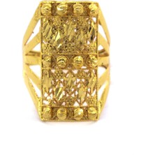 Çelik Yüzük Kadın Altın Kaplama Dorikalı Kaburga Model YZK-498