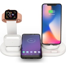 Mars Ud-15 4 In 1 Kablosuz 10W Siyah Renk Hızlı Şarj Masaüstü Standı