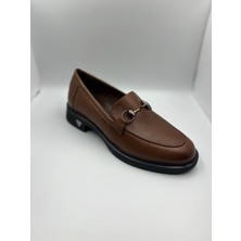 Çelik Kundura  Hakiki Deri Günlük  Tokalı Yeni Model  Loafer Bayan Ayakkabı