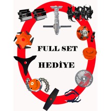 Eisenn German 4x4 Magnatec Motor 11 İN 1 Bakır Şanzıman Yan Tipi Benzinli Motorlu Ot Çalı Çim Biçme Makinesi Full Aparat Hediyeli
