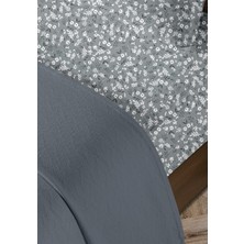 %100 Pamuk Olivia Indigo Çift Kişilik Pike Takımı 200 x 230 cm