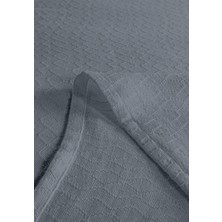 %100 Pamuk Olivia Indigo Çift Kişilik Pike Takımı 200 x 230 cm