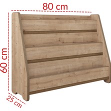 Zeo Wood Design Montessori Mdf Çocuk Kitaplığı
