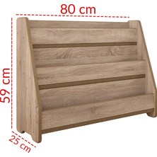 Zeo Wood Design Montessori Mdf Çocuk Kitaplığı