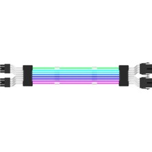 Quarter Stone Argb Güç Kaynağı Uzatma Kablosu 2X8PIN Kordon (Yurt Dışından)