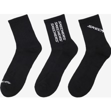 Skechers 1/2 Terry Low Crew - 3'Lü Paket Erkek Çorap Erkek Siyah Çorap S600292-001