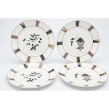 Mikasa Moor Rusty Black 4'lü Pasta Tabağı 20CM