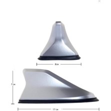 Netron Kia Sportage Uyumlu Balık Sırtı Shark Anten Gri