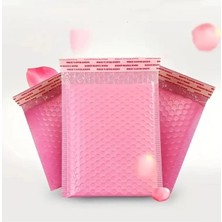 Ozn Aksesuar Ozn Aksesuar Bantlı Pembe Patpatlı Balonlu Kargo Poşeti E Ticaret Poşeti 10 Adet 13X18+4