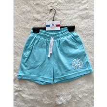 Kısa Düz Penye  Bağlamalı Şort