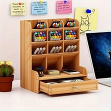 Instalux Bölmeli ve Çekmeceli Ahşap Organizer