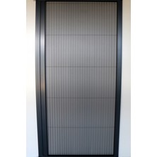 AKPEN PVC Akordiyon Pileli  Kapı Sineklik ANTRASİT GRİ MAX. 90 X 210 cm ye kadar İSTEDİĞİNİZ ÖLÇÜYÜ VEREBİLİRSİNİZ