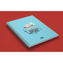 Purple & More Marka Hello Winter A5 80 Yaprak Spiralli Defter