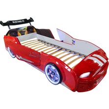 Kırmızı Arabalı Yatak Kapıları Açılan Mustang Gt Full Ledli Rüzgarlıklı