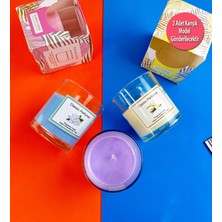 2'li Aromatik Kokulu Cam Kavanoz Mum