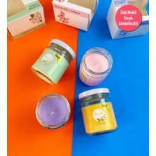 Aromatik Kokulu Cam Kavanoz Mum ( Tek Adet )