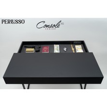 PERLUSSO/CONSOLE90-Siyah-Lake Gizli Bölmeli Dresuar