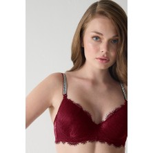 Dantelli Taşlı Sulu Sütyen