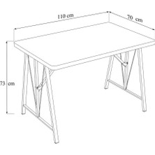 Hayat 70 x 110 Amalfi Mutfak Masası, Mutfak Masası Takımı, Yemek Masası, 2 Benchli - Antrasit