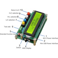 Stellar Dijital Kapasitör Ölçer Endüktans Kapasitans Ölçer USB Kablolu (Yurt Dışından)