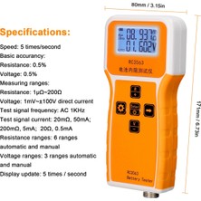 Stellar RC3563 Akü Voltajı Dahili Direnç Test Cihazı, Test Probu (Yurt Dışından)