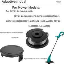 Stellar Bosch Easy Grass Cut Art 23SL 26SL Için F016800569/F016800385 Makara Misinası ve F016F04557 Makara Kapağı (Yurt Dışından)