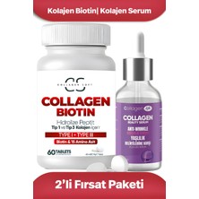 Collagen Soft 2'li Set Tip 1 Tip 3 Kolajen Biotin ve 15 Amino Asit 60 Tablet |  Kolajen Serum